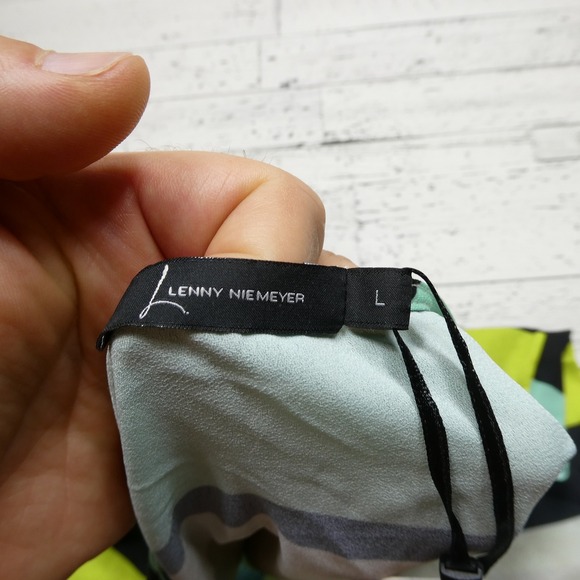 Lenny Niemeyer Swim Dress Womens L Geometric Print Maxi Sleeveless Summer Resort - Picture 4 of 6